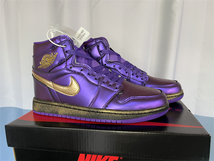 Women's Running Weapon Air Jordan 1 Purple Shoes 0426